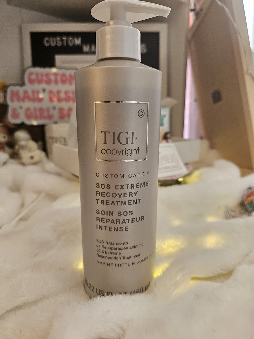 TIGI SOS Extreme Recovery Treatment - Silver Pump Bottle